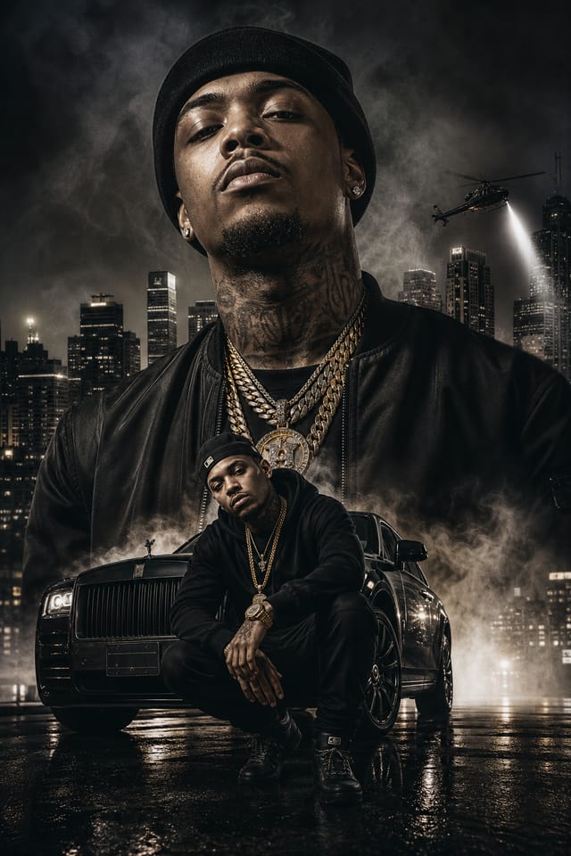 Rap Poster — photo-realistic style poster