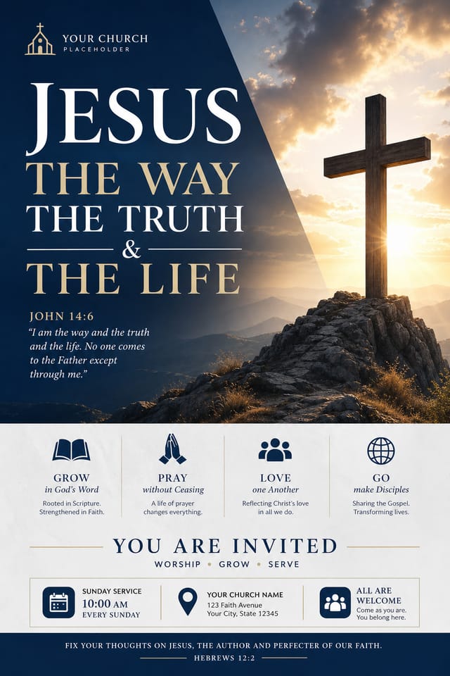 Religious Poster — corporate style poster
