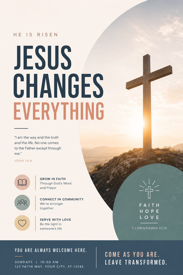 Religious Poster — modern style poster