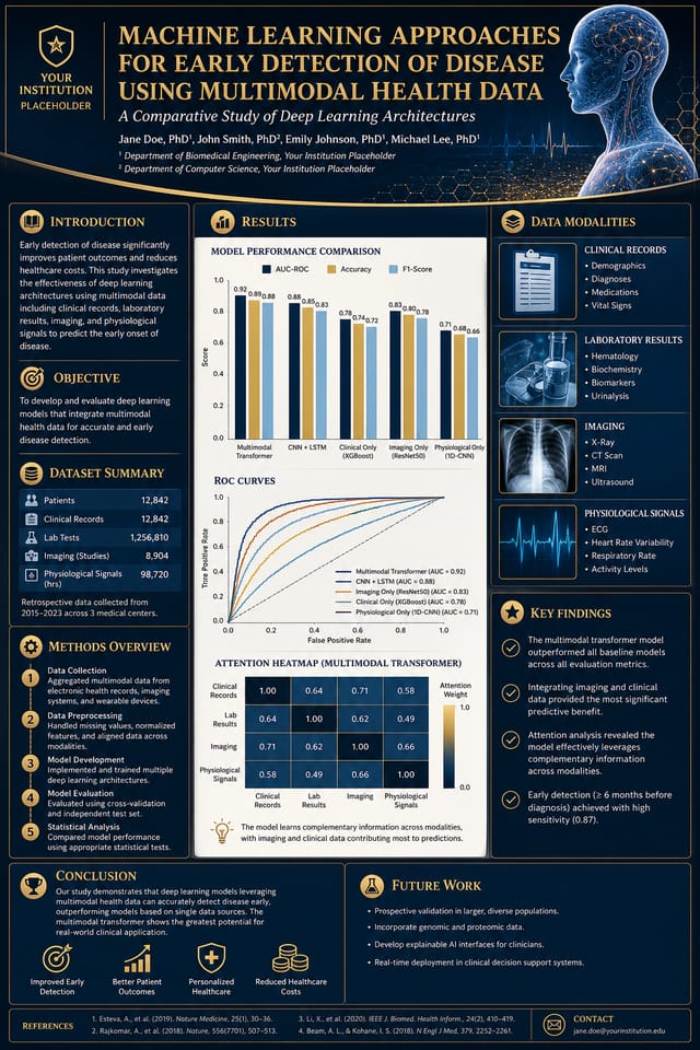 Research Poster — elegant style poster