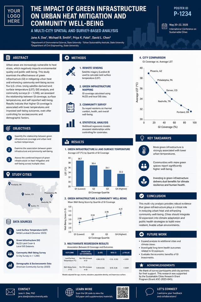 Research Poster — corporate style poster
