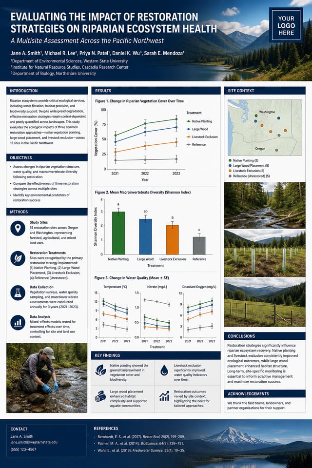 Research Poster — photo-realistic style poster