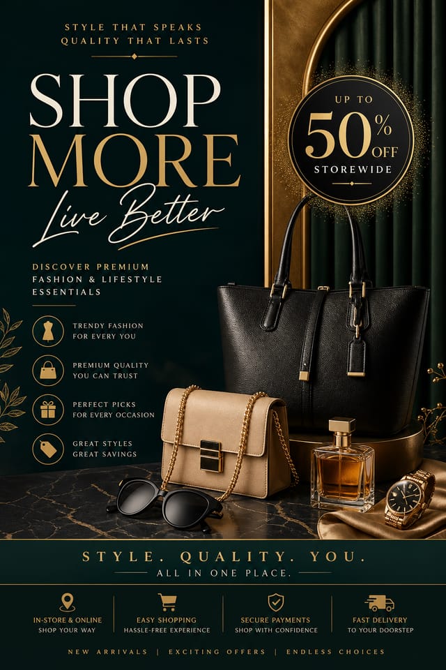 Retail Poster — elegant style poster
