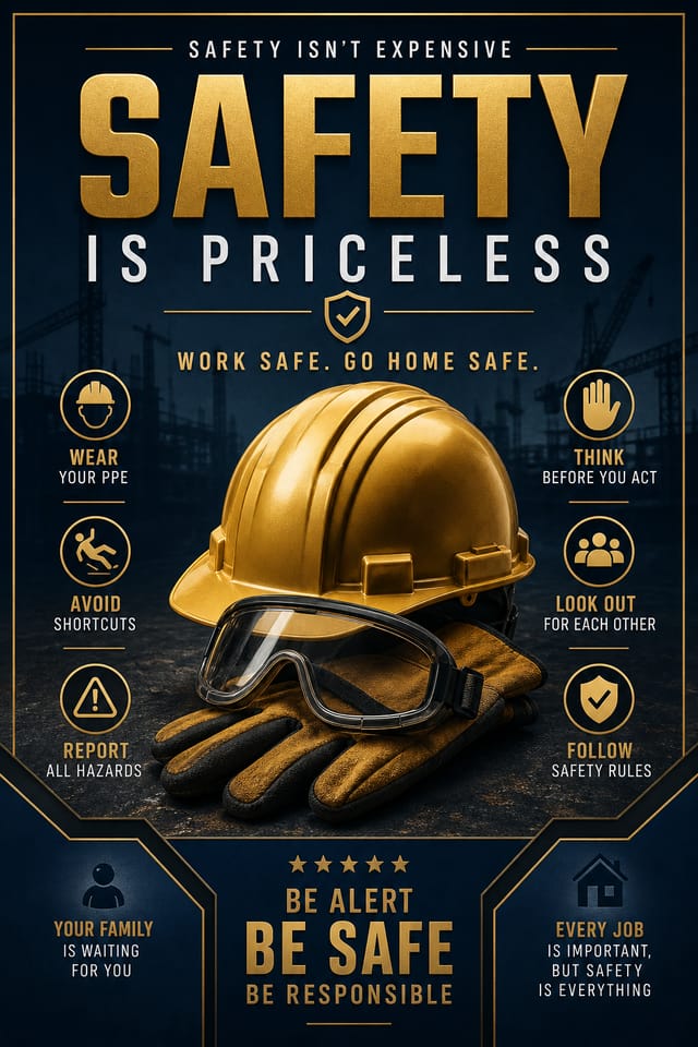 Safety Poster — elegant style poster