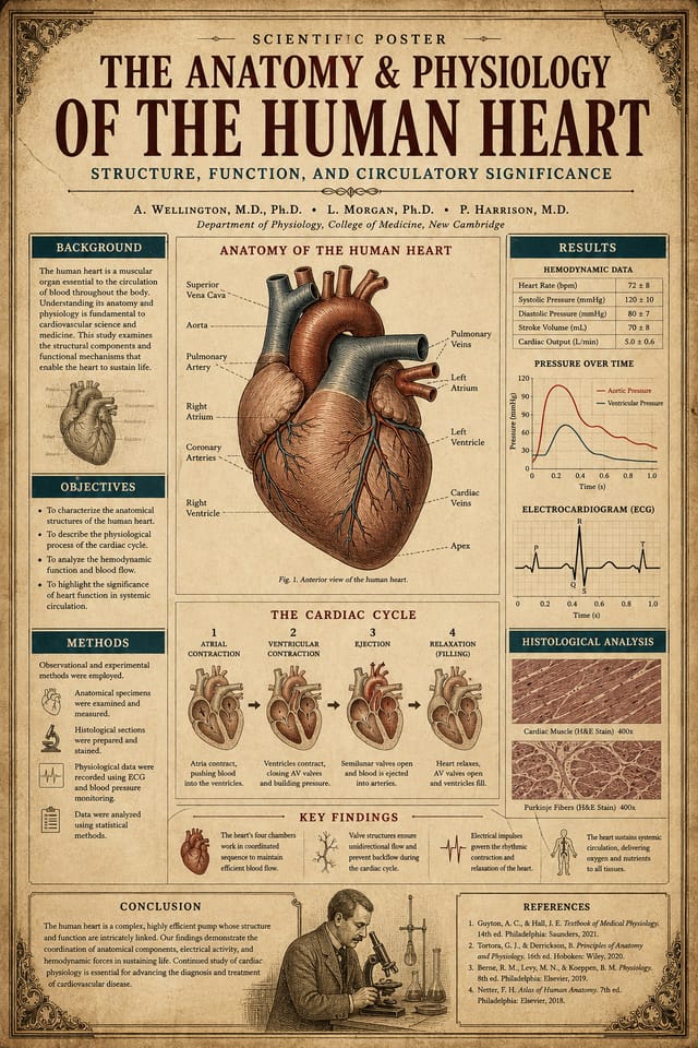 Scientific Poster — vintage style poster