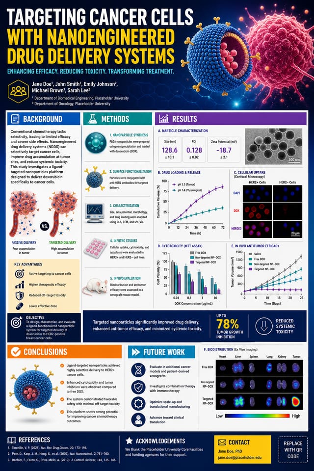Scientific Poster — vibrant style poster