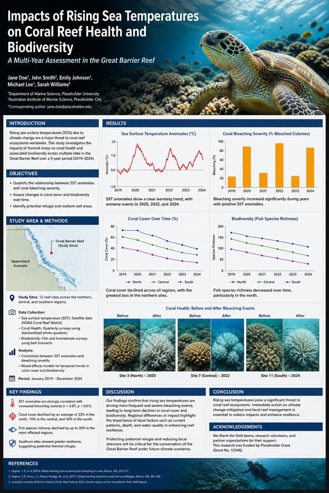 Scientific Poster — photo-realistic style poster