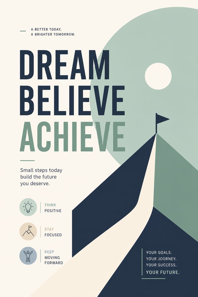 Slogan-Poster — modern style poster