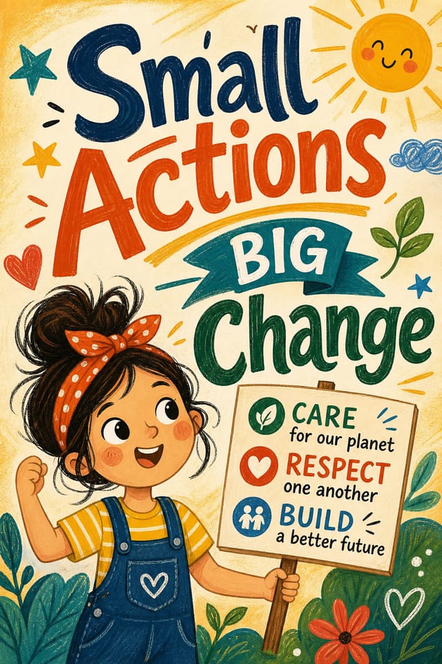 Slogan-Poster — illustration style poster