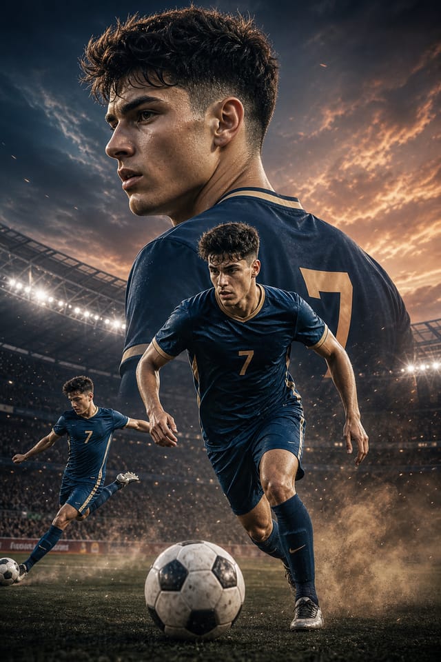 Soccer Poster — photo-realistic style poster