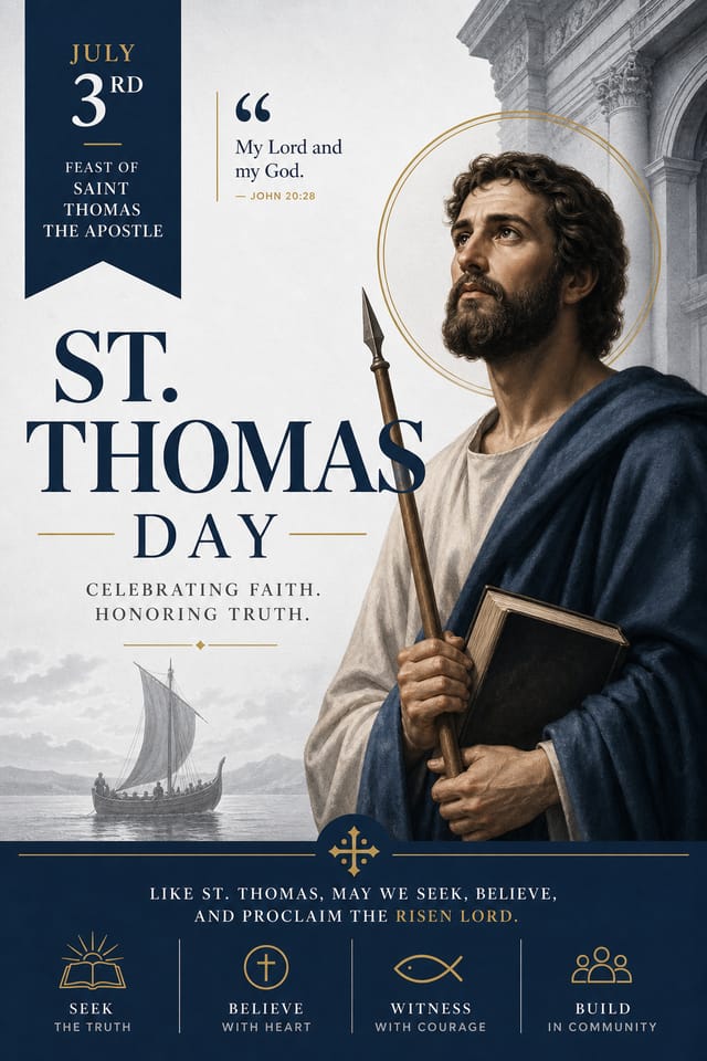 St. Thomas Day Poster — corporate style poster