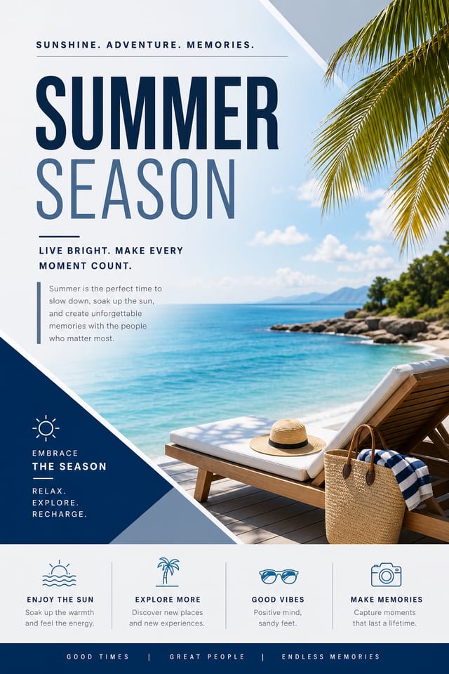 Summer Poster — corporate style poster