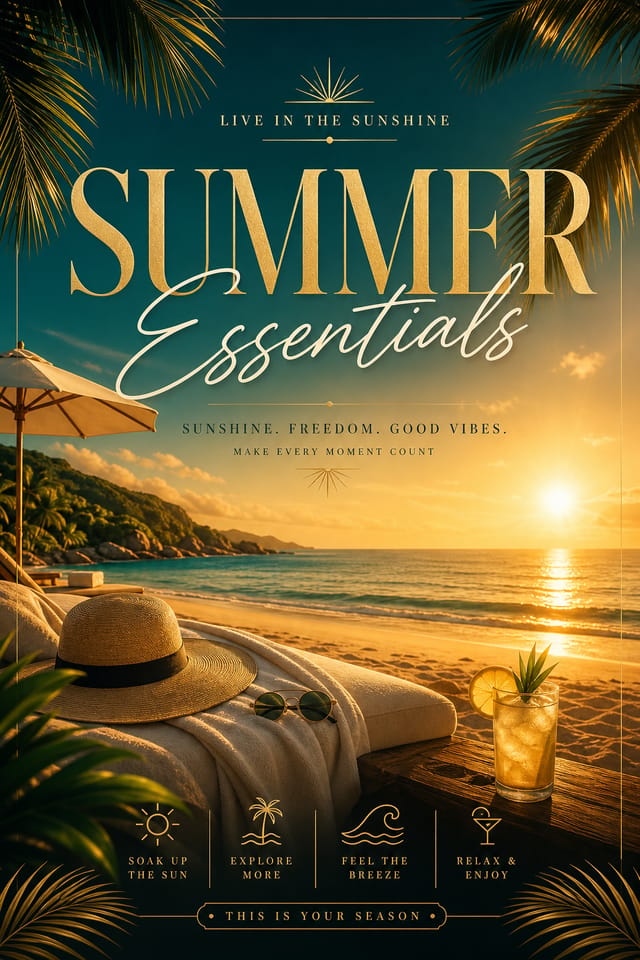 Summer Poster — elegant style poster