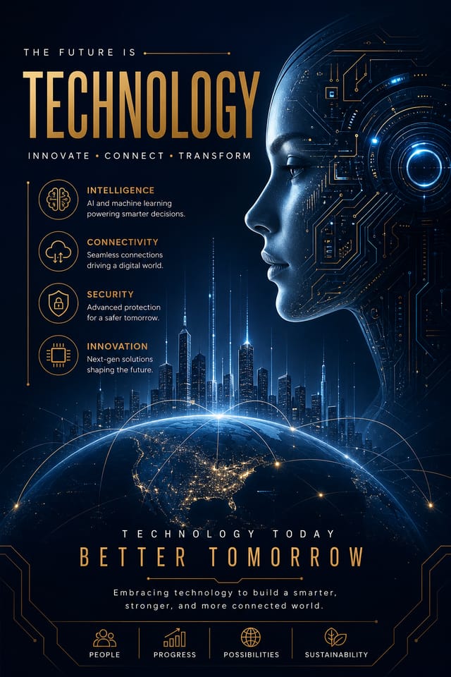 Technology Poster — elegant style poster