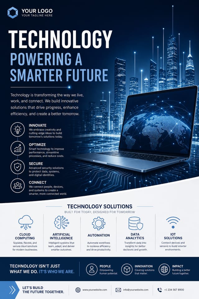 Technology Poster — corporate style poster