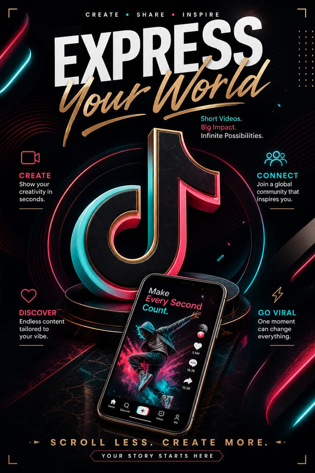TikTok Poster — elegant style poster