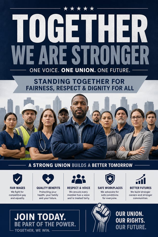 Union Poster — corporate style poster