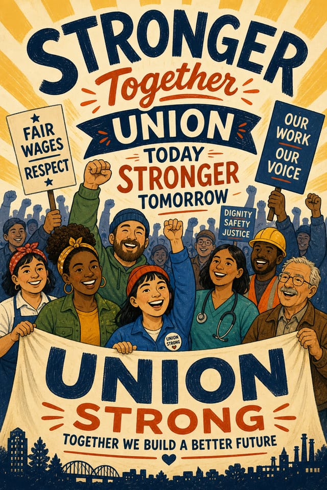 Union Poster — illustration style poster