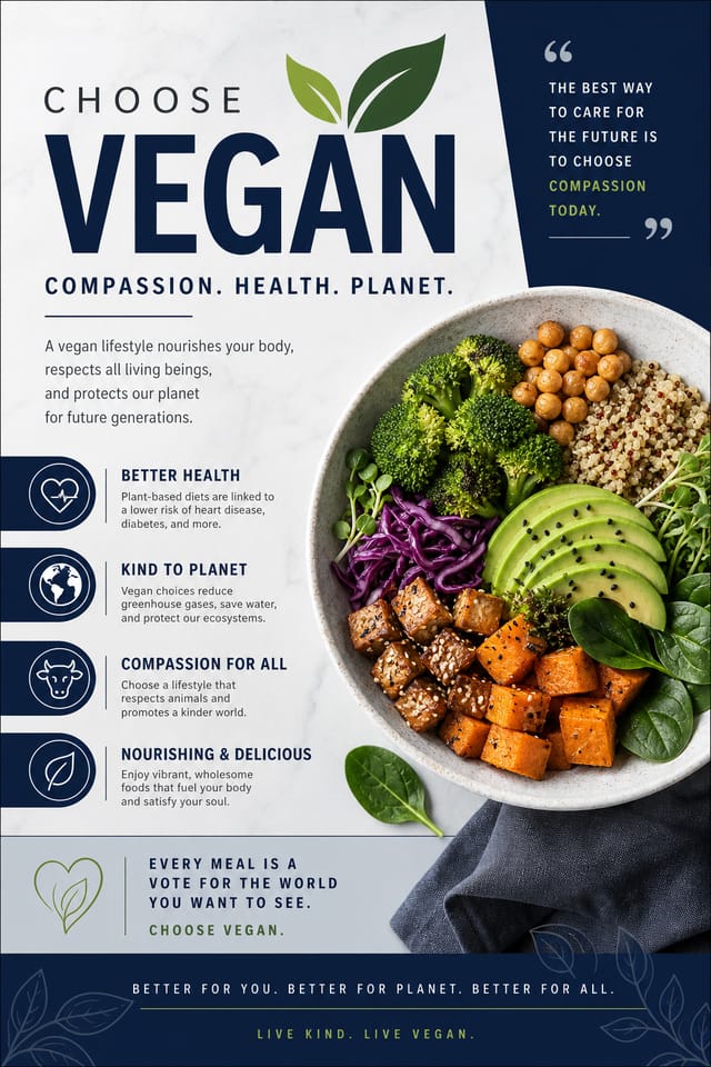 Vegan Poster — corporate style poster