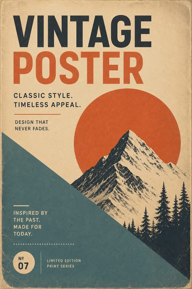 Vintage Poster — modern style poster