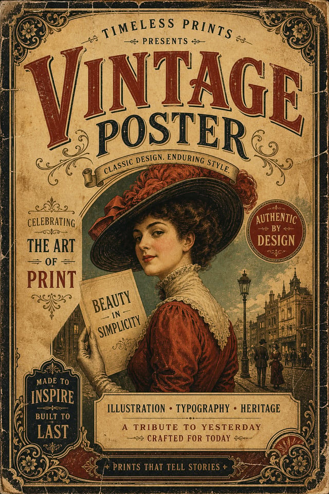 Vintage Poster — vintage style poster