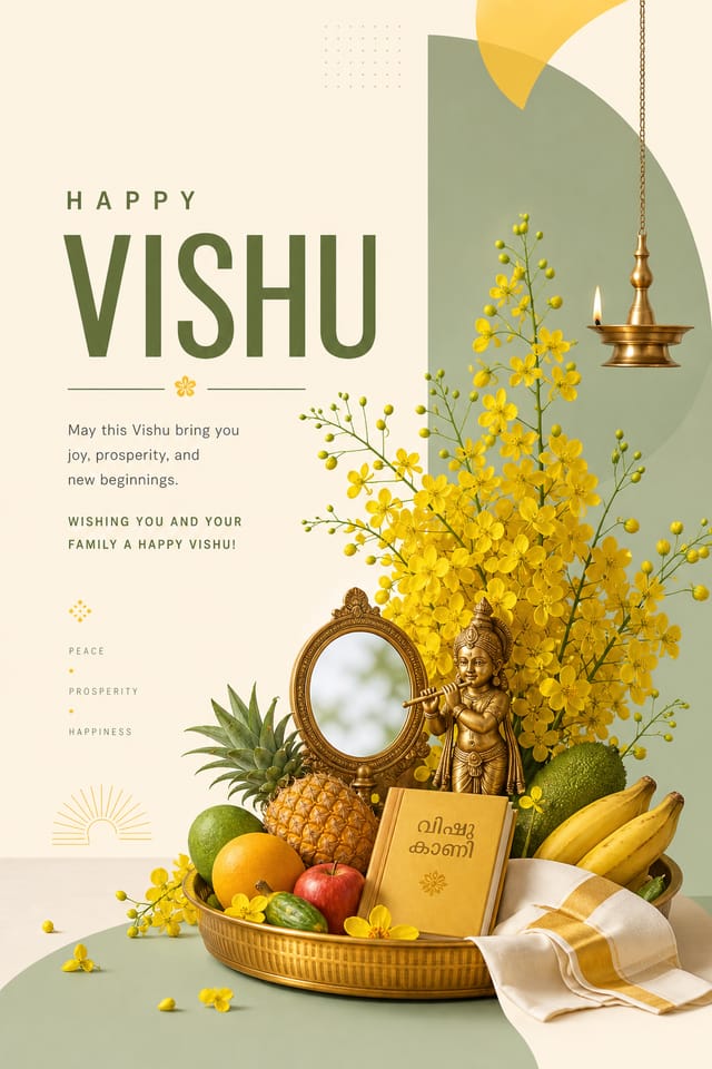 Vishu Poster — modern style poster