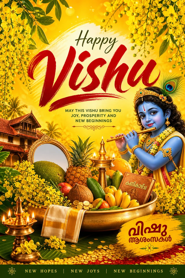 Vishu Poster — vibrant style poster