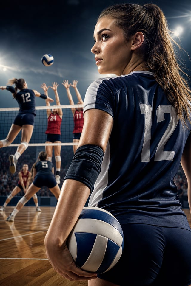 Volleyball Poster — photo-realistic style poster