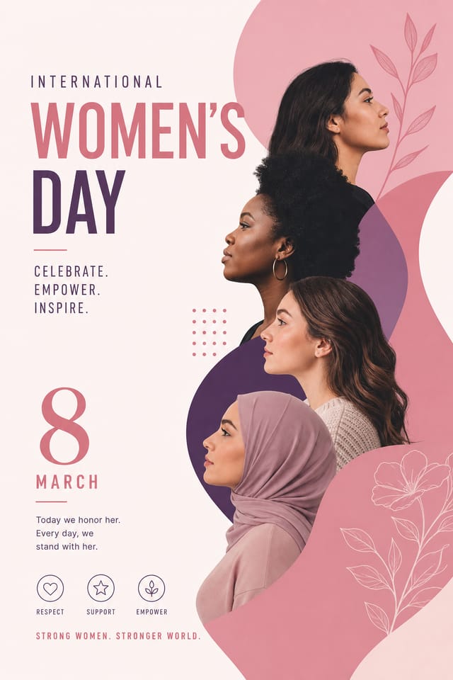 Women's Day Poster — modern style poster