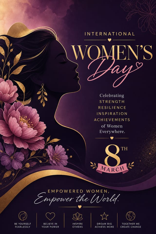 Women's Day Poster — elegant style poster