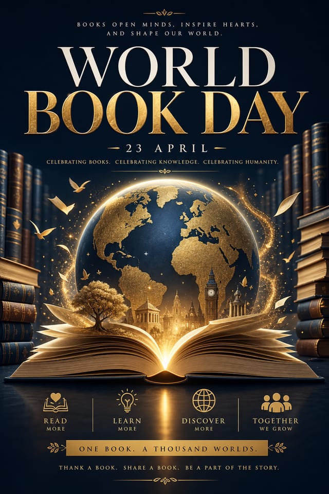 World Book Day Poster — elegant style poster