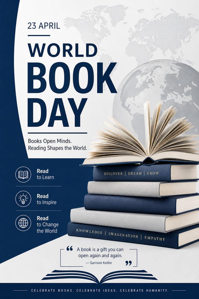 World Book Day Poster — corporate style poster