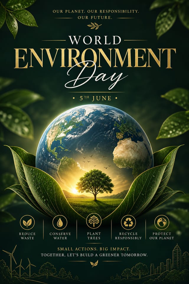 World Environment Day Poster — elegant style poster