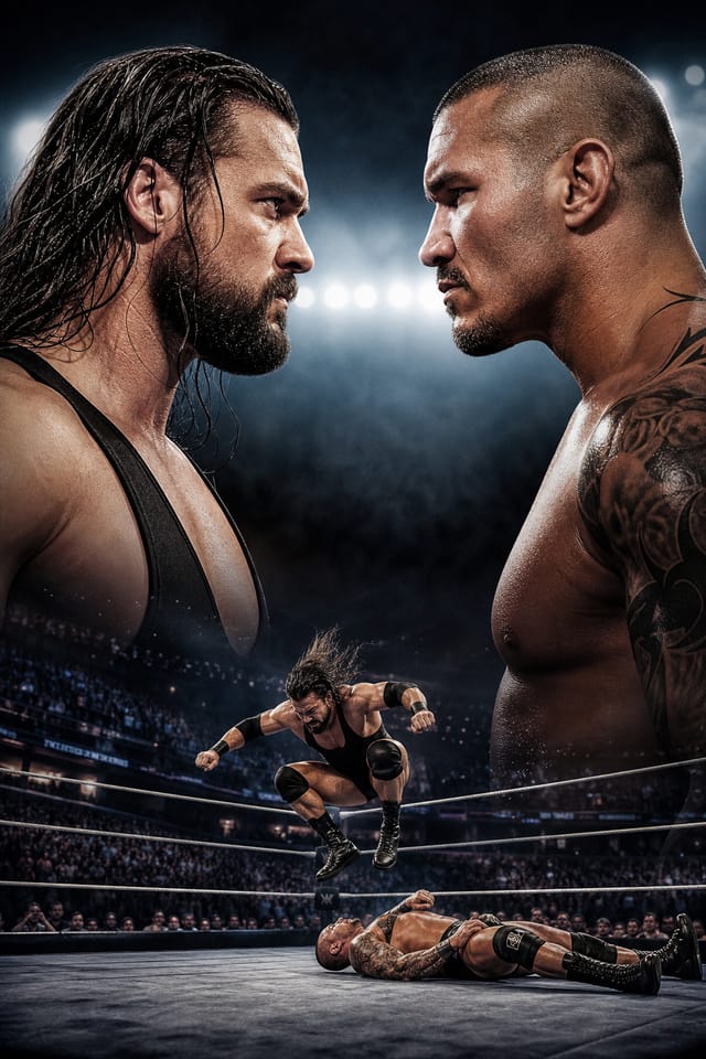 Wrestling Poster — photo-realistic style poster
