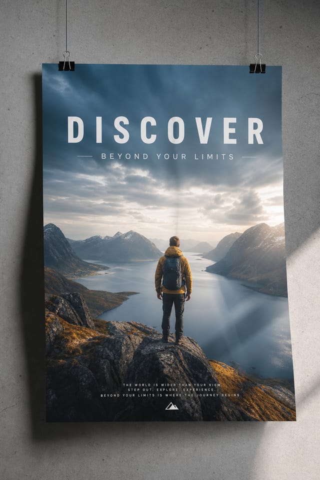 Póster — photo-realistic style poster
