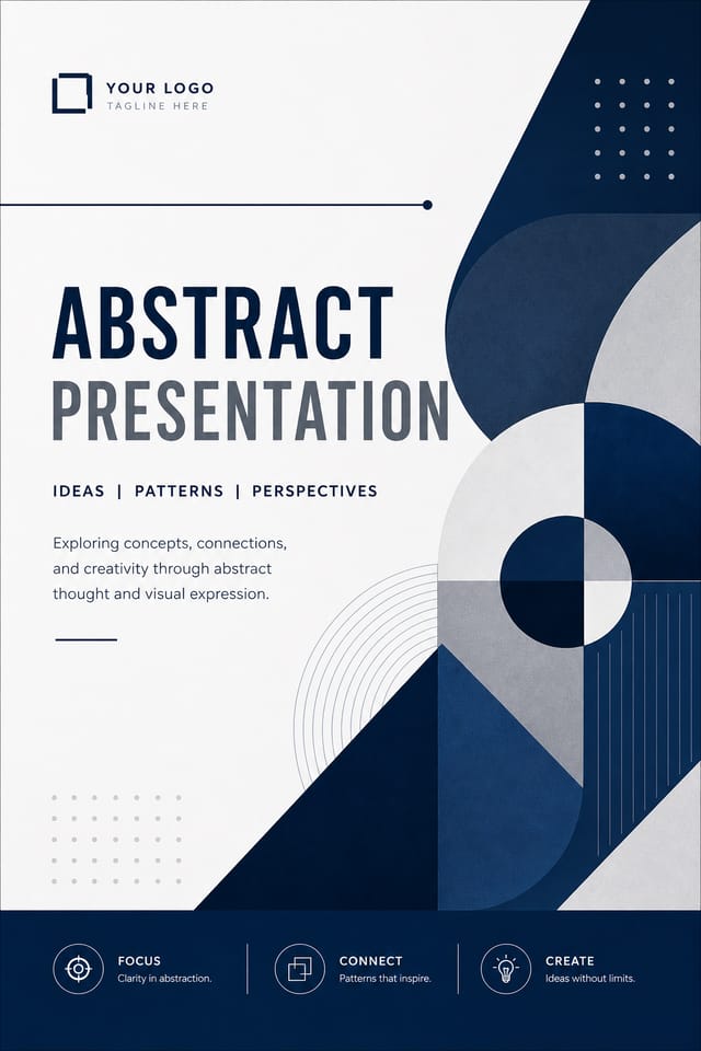 Abstract Presentation — corporate style presentation cover slide
