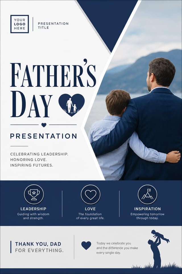 Father's Day Presentation — corporate style presentation cover slide