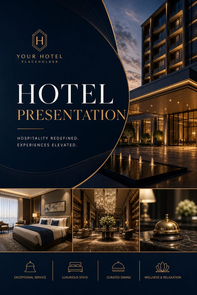 Hotel Presentation — elegant style presentation cover slide