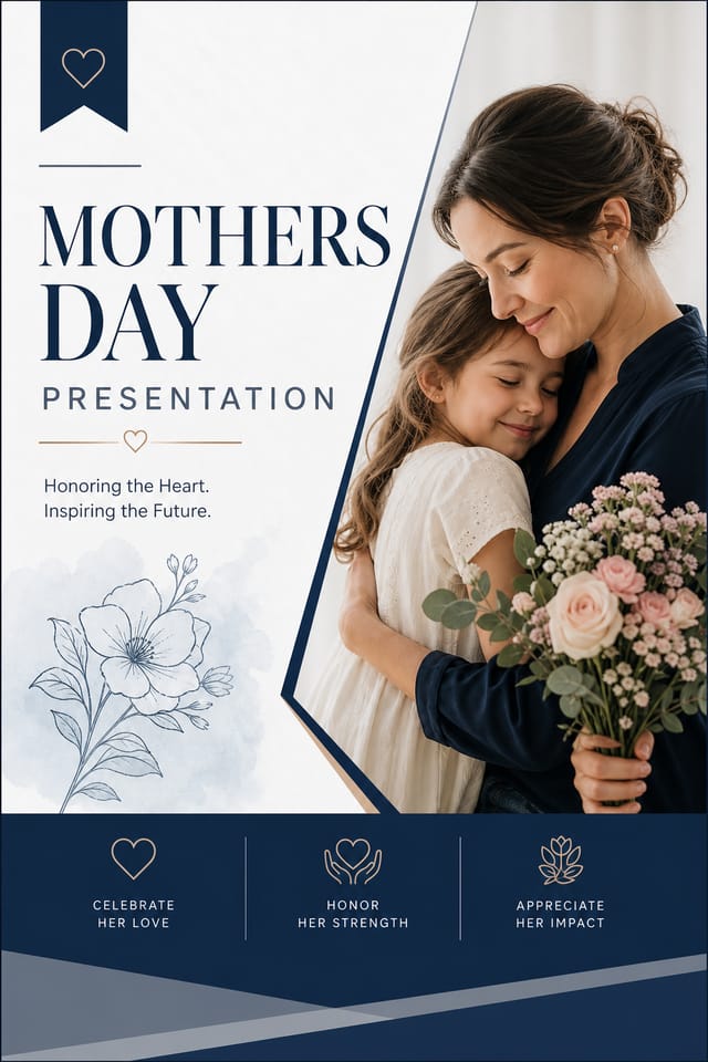 Mothers Day Presentation — corporate style presentation cover slide