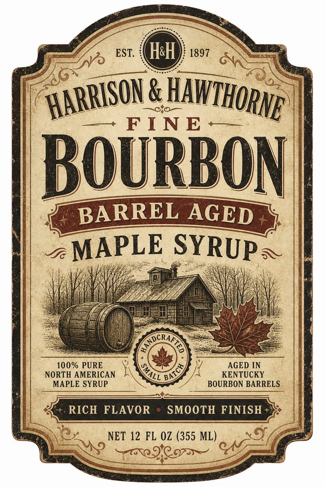 Product Label — vintage style product label
