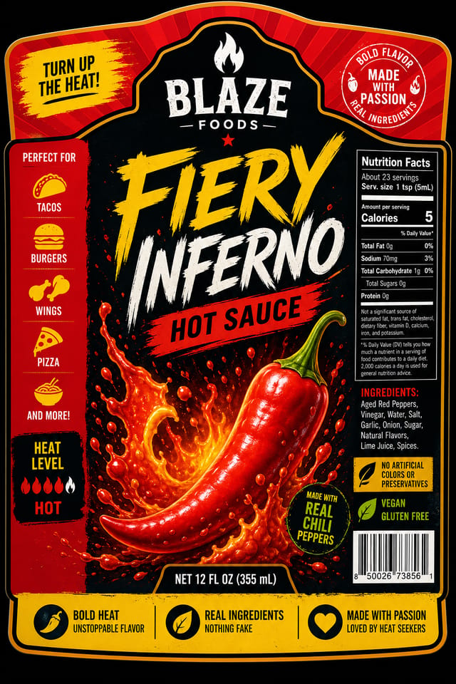 Product Label — vibrant style product label
