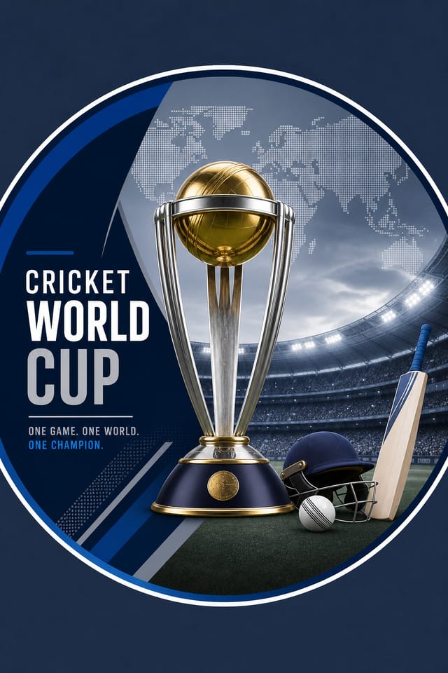 Cricket World Cup Profile Picture — corporate style profile picture