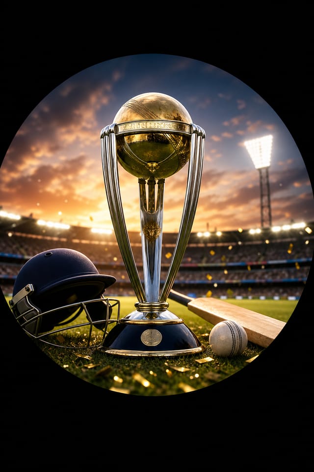 Cricket World Cup Profile Picture — photo-realistic style profile picture