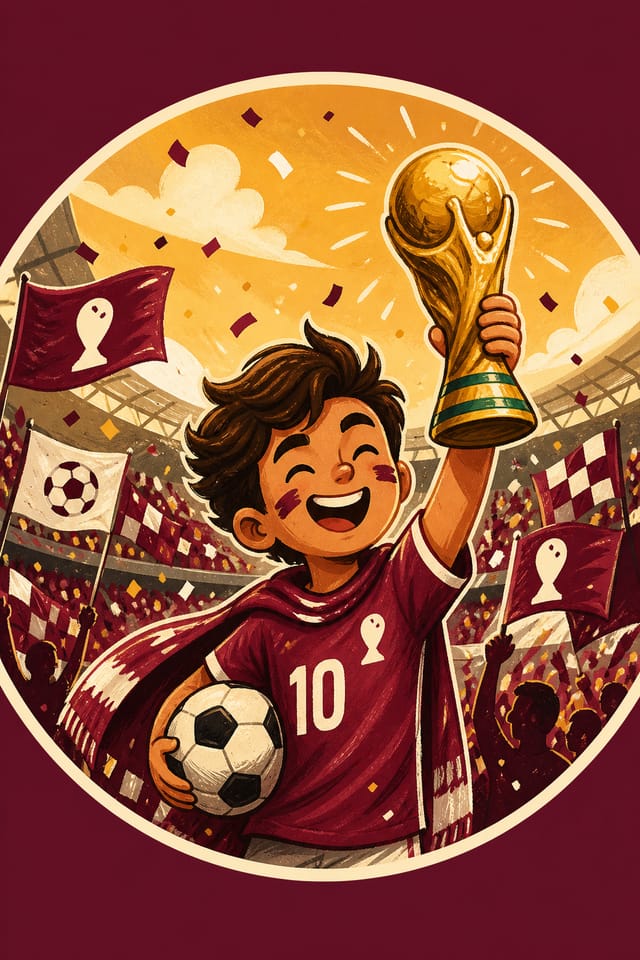 Fifa World Cup Profile Picture — illustration style profile picture