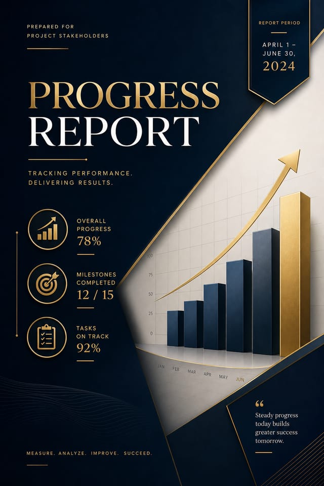 Progress Report — elegant style report