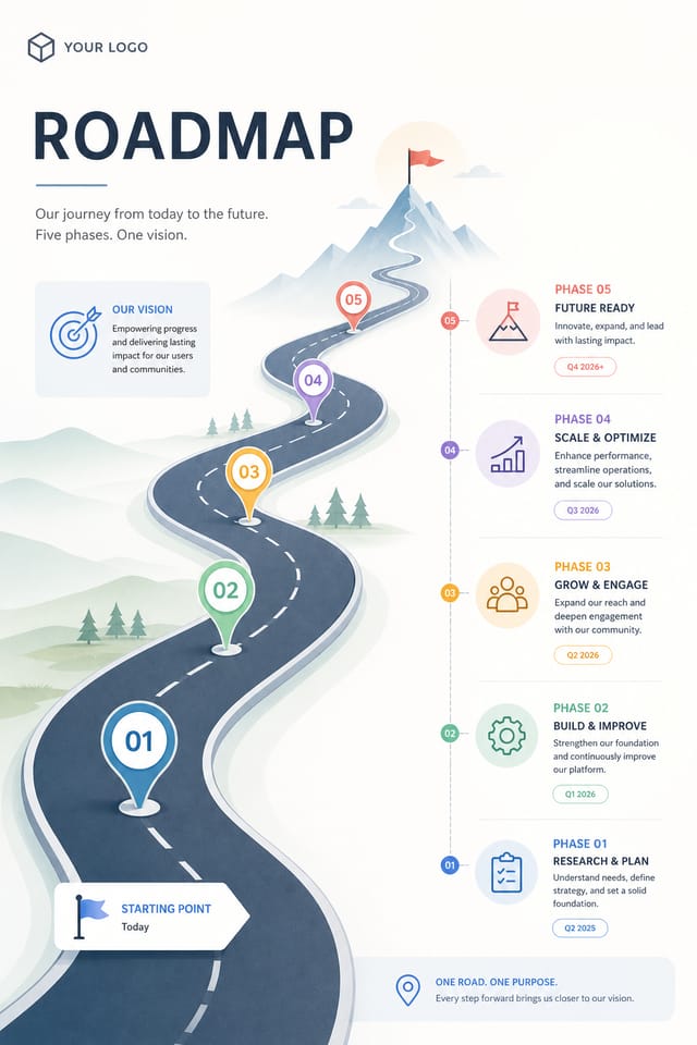 Roadmap — modern style roadmap