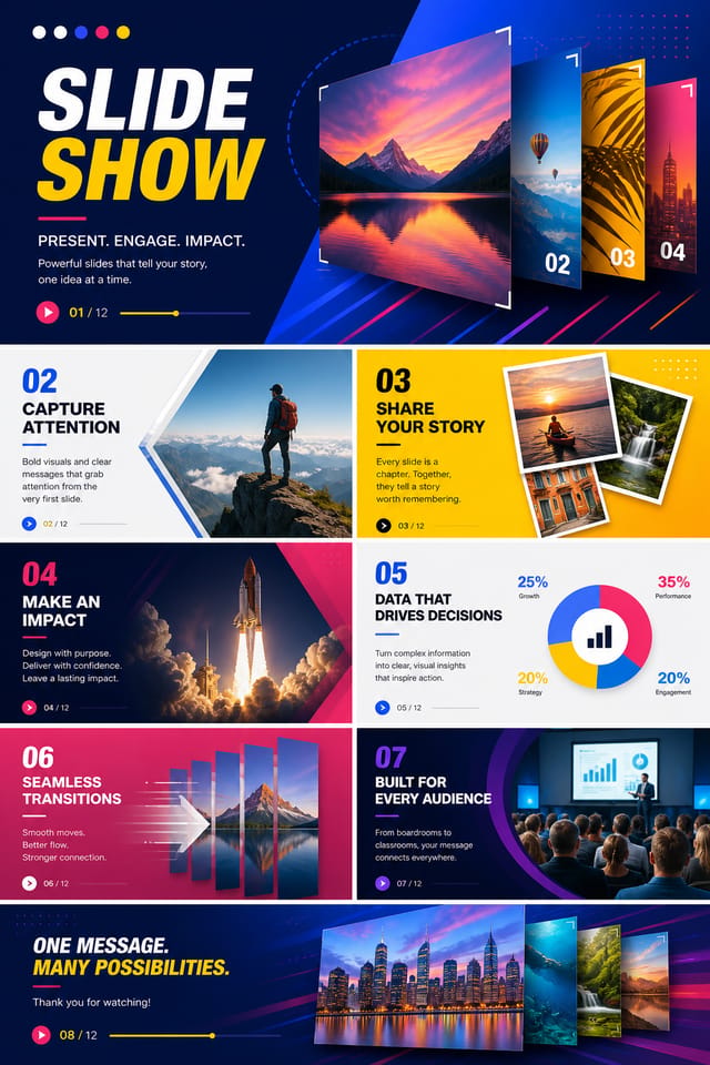 Slideshow — vibrant style slideshow