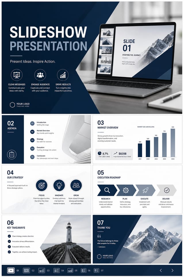 Slideshow — corporate style slideshow