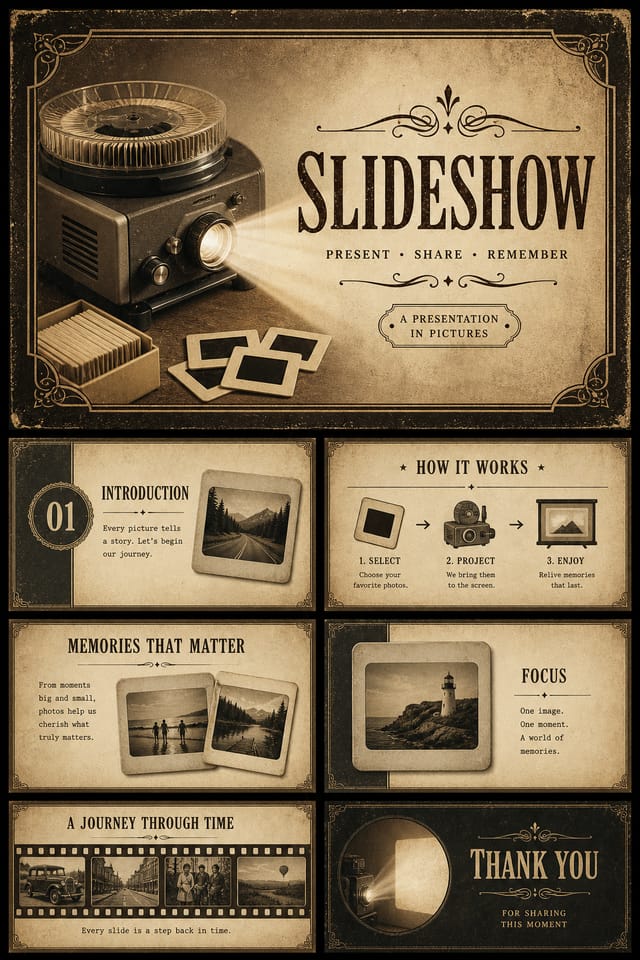 Slideshow — vintage style slideshow