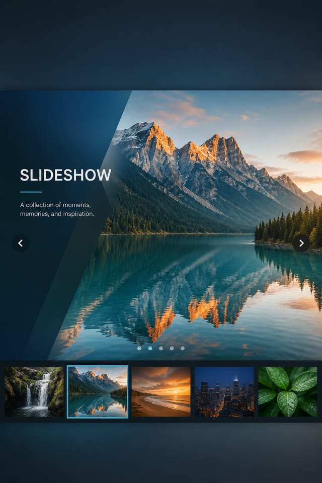 Slideshow — photo-realistic style slideshow
